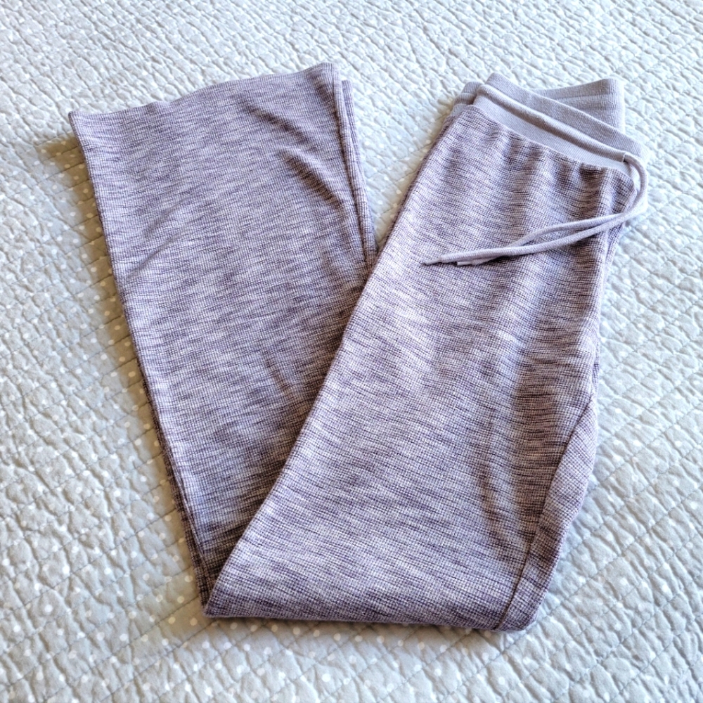 Size S, Sunday Best, Waffle Knit Lounge Pants. In Lavender.